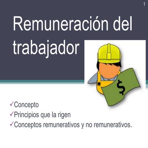 Tutela de la remuneración del trabajador