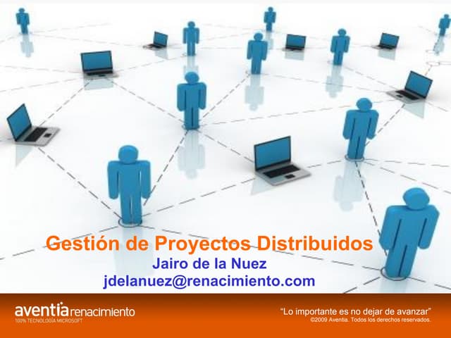 Renacimiento   gestión de proyectos distribuidos