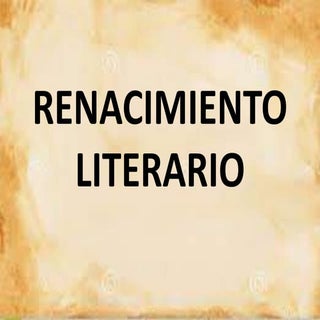 Renacimiento Literario