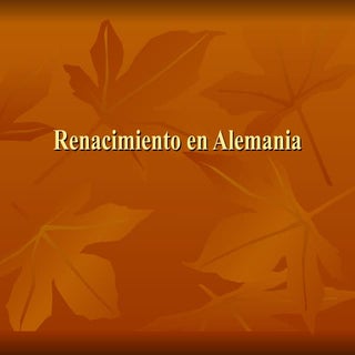 Renacimiento En Alemania 2