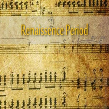Renaissance Period 