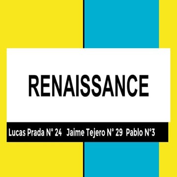 Renaissance period music