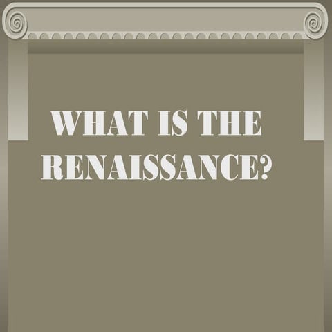 Renaissance introduction