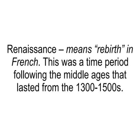 Renaissance powerpoint