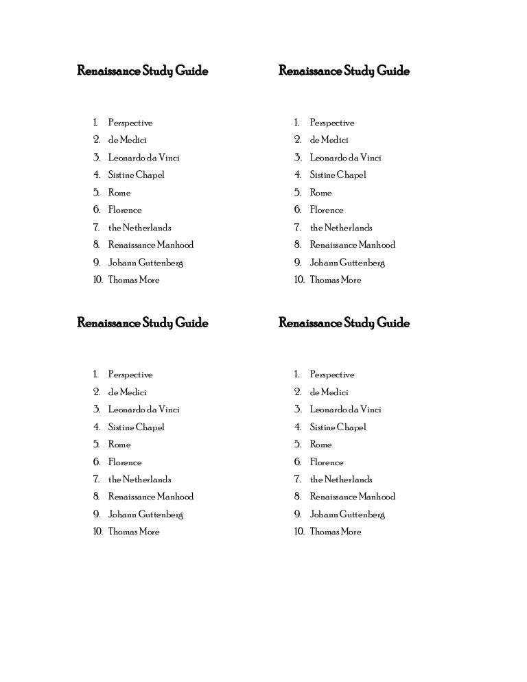 Renaissance in europe pdf image