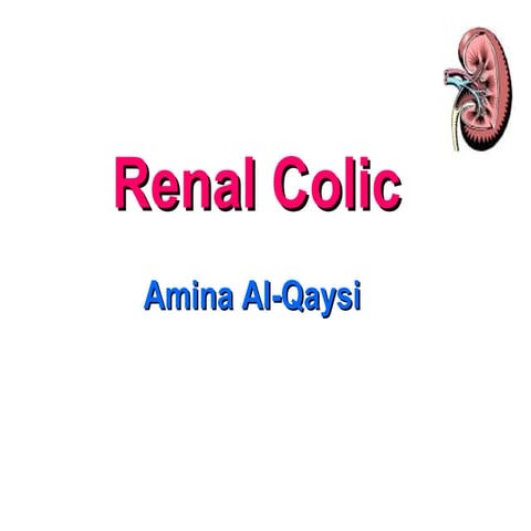 Renal colic