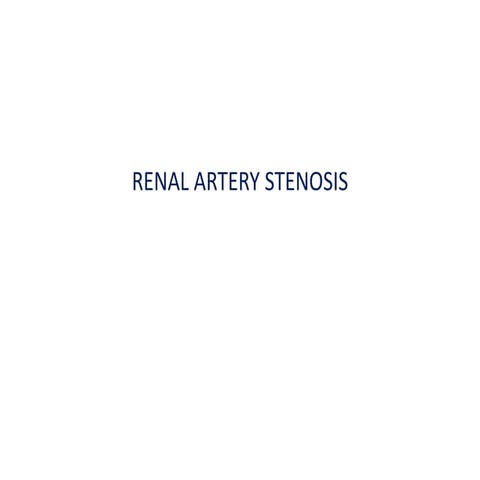 Renal artery stenosis, dr.k.s.suneetha