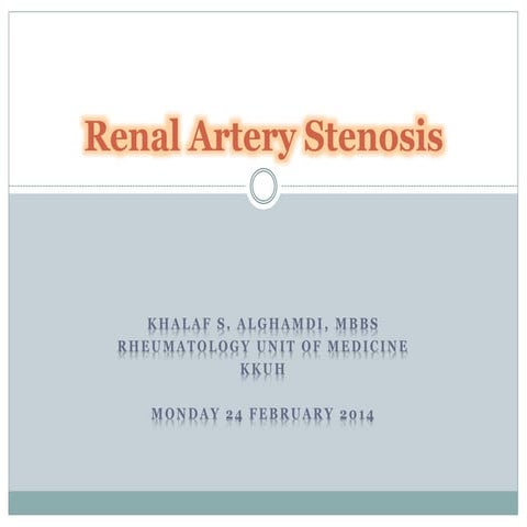Renal Artery Stenosis