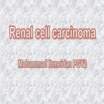 Renal cell carcinoma