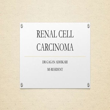 Renal cell carcinoma