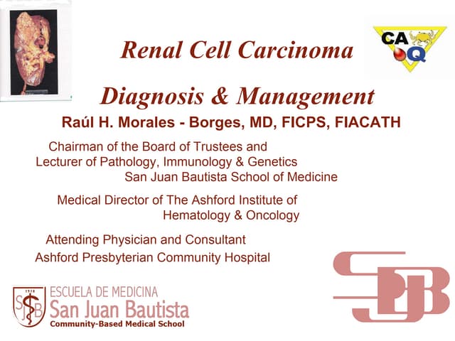 Renal cell carcinoma | PPTX