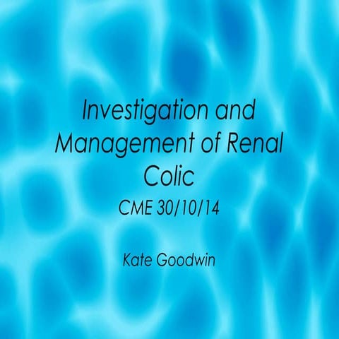 Renal and Ureteric Colic (Concise Emergency Evaluation) | PDF