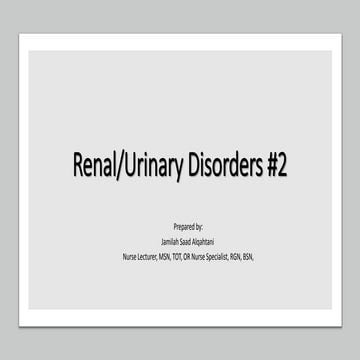 Renal disorder 2