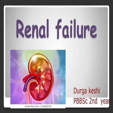 Case study: End stage renal failure | PPT
