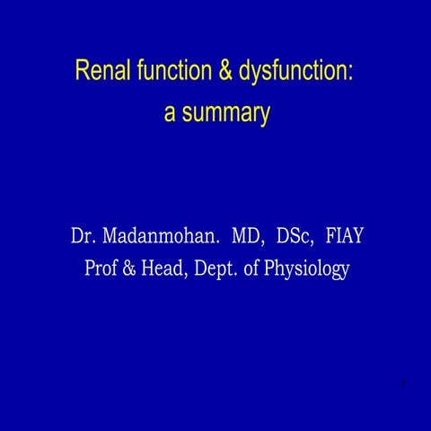 Renal func &amp; dysfunc may 2016