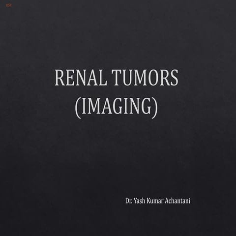 Imaging of Renal Tumors