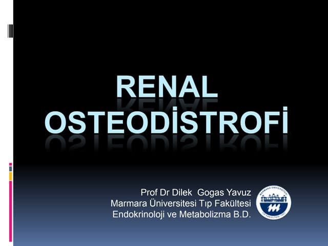 Renal osteodistrofi son
