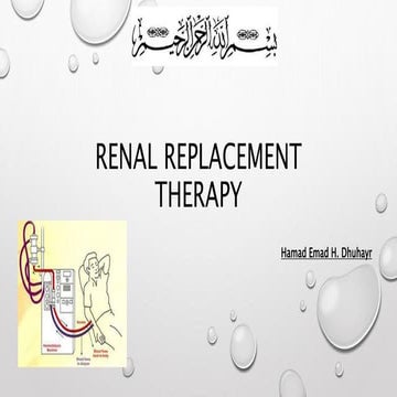 Renal replacement therapy