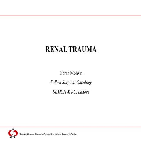Renal trauma