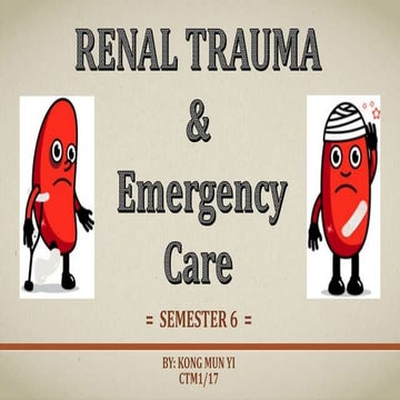 Renal trauma for students nurses