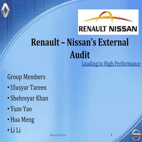 Renault nissan case study
