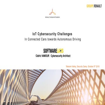 LES PROBLÉMATIQUES DE SÉCURITÉ POUR LES IOT – APPLICATION AU VÉHICULE AUTONOME