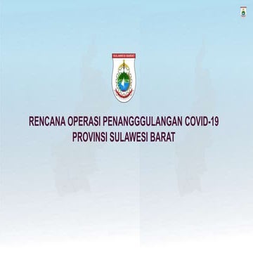 Rencana operasi penangggulangan covid sulawesi barat
