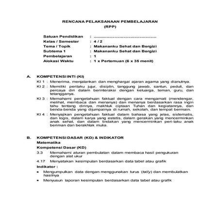 Rencana pelaksanaan pembelajaran kelas tinggi aulia maksum