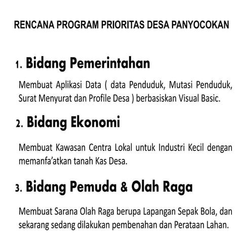 Rencana program | PPTX