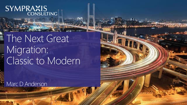 Rencontre Groupe d'usagers SharePoint Montreal - The Next Great Migration - C...