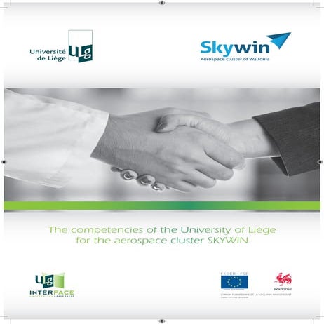 The competencies of the University of Liège for the aerospace cluster SKYWIN