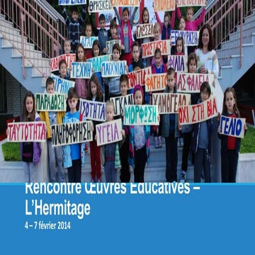 Rencontre œuvres educatives – l’hermitage