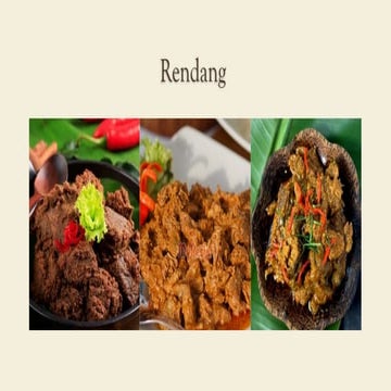 RENDANG RESEPI DAN PELBAGAI JENIS RENDANG | PPTX