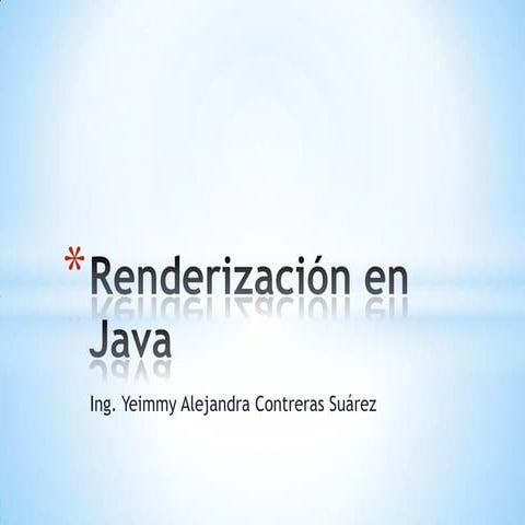 Renderización en java