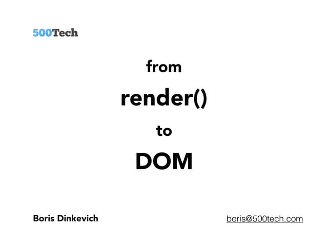 Render to DOM