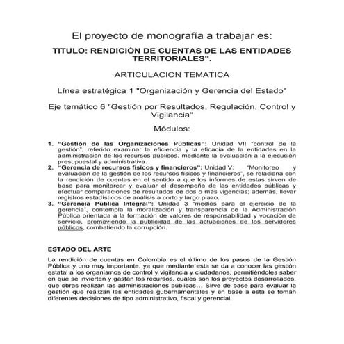 Rendicion de cuentas