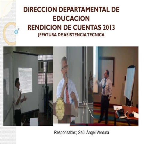 Rendicion de cuentas asistencia tecnica año 2013
