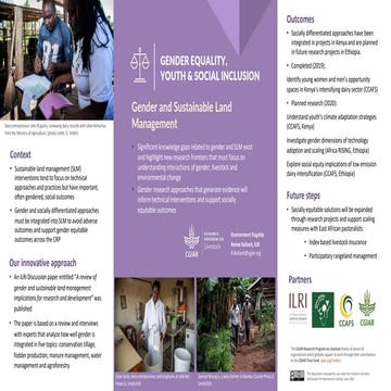 Gender and sustainable land management | PDF