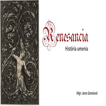 Renesancia prezentácia | PPT