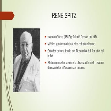 Rene spitz | PPTX