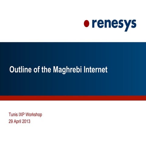 Renesys - Using IXPs:  Construction, Operation, and Measurement 