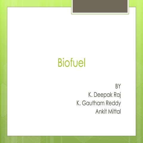  Biofuels