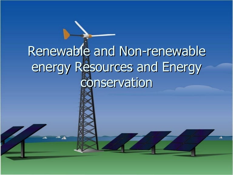 Essay on renewable resources
