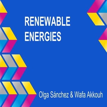 Renewable energies