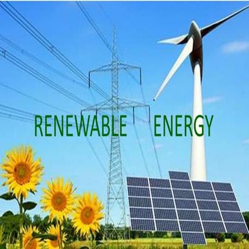 Renewable energy
