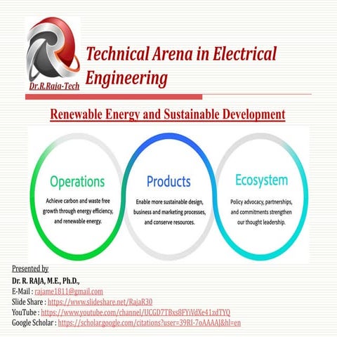 Renewable energy and sustainable development