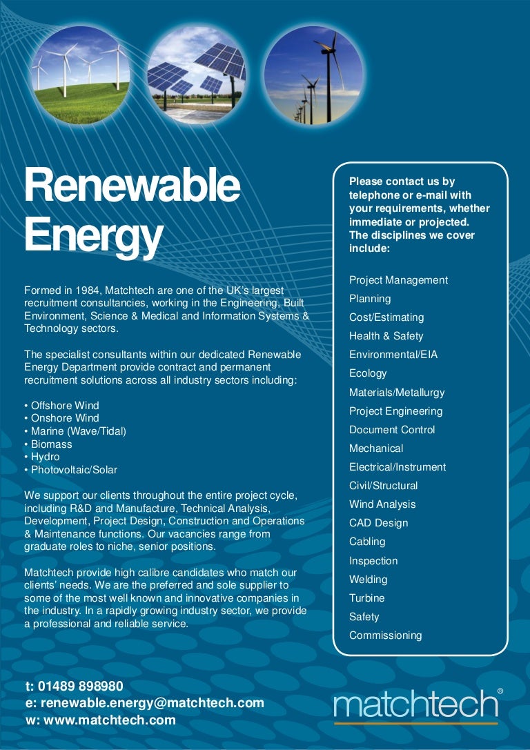 Renewable Energy Flyer