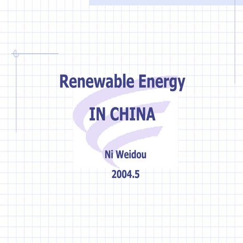 【Reproduced】Renewable energy in china