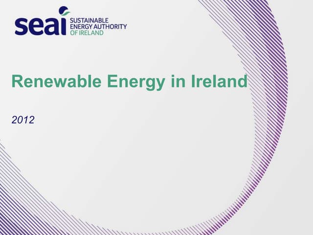 Renewable Energy in Ireland 2012 re...