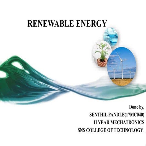 RENEWABLE ENERGY (senthil)